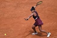 Naomi Osaka in action at the Italian Open